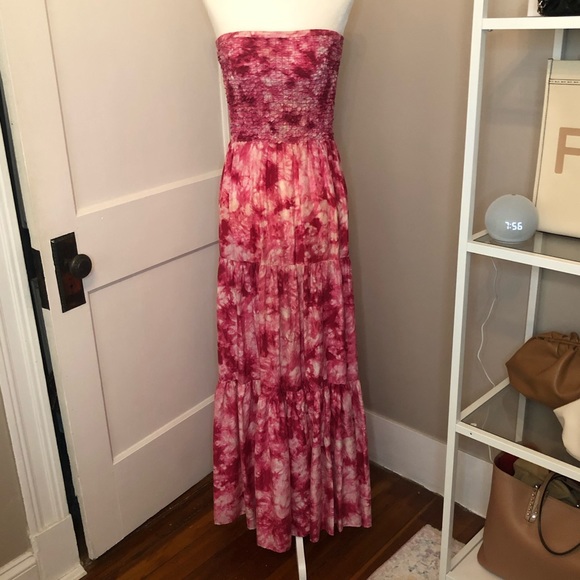 Tie Dye Silk Maxi Dress - Picture 2 of 5